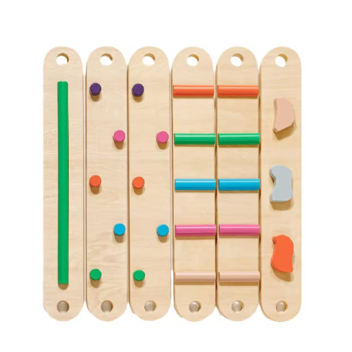 The balancing track is wooden